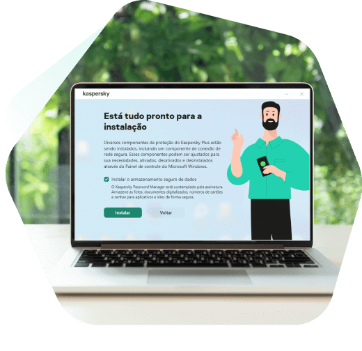 O Kaspersky é fácil de instalar
