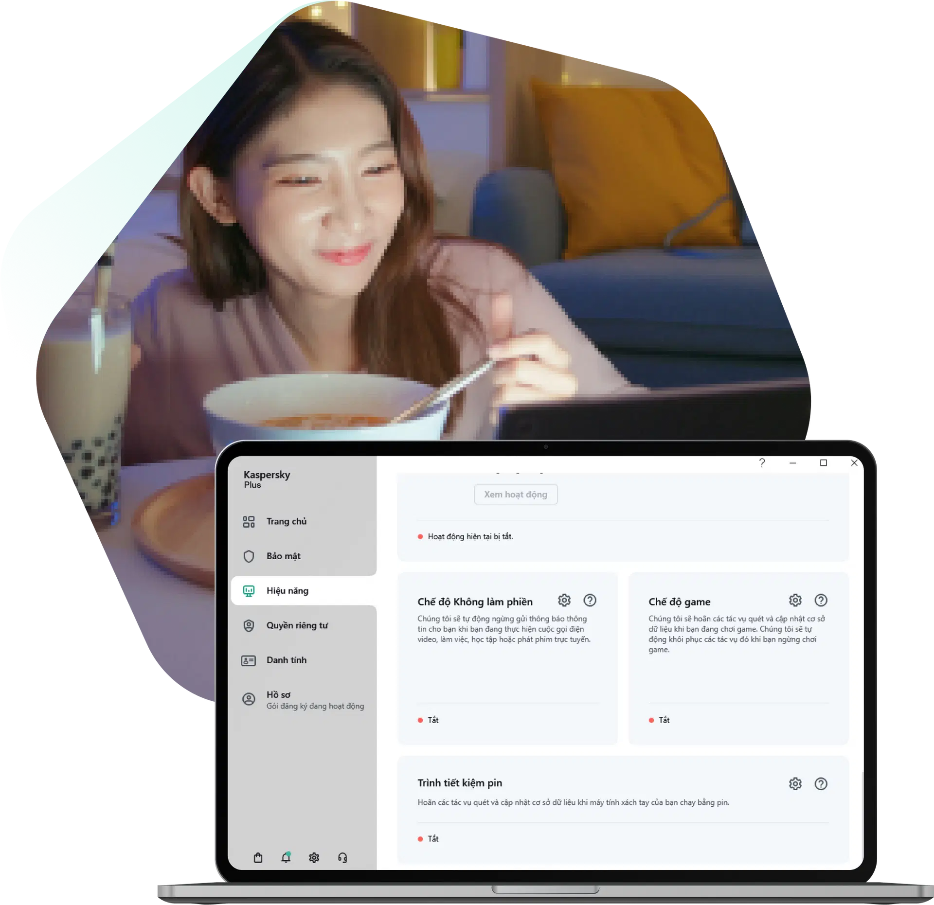 Do not disturb using Kaspersky