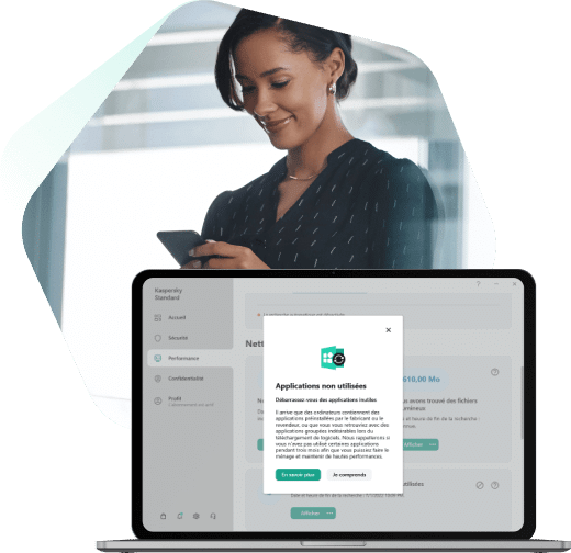 Gestion des applications à l'aide de Kaspersky
