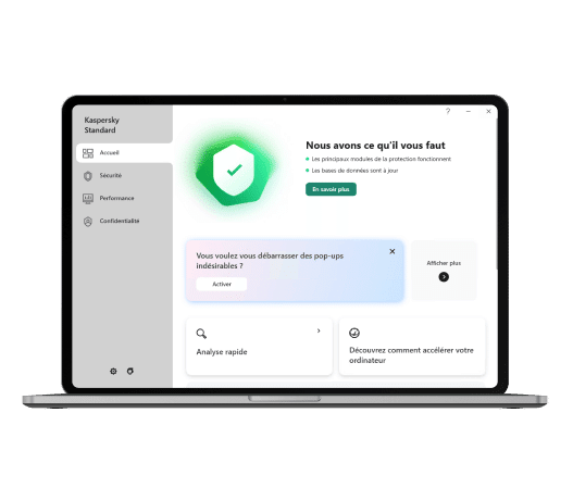 Protection antivirus avec la norme Kaspersky