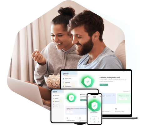 Proteção de segurança com o Kaspersky