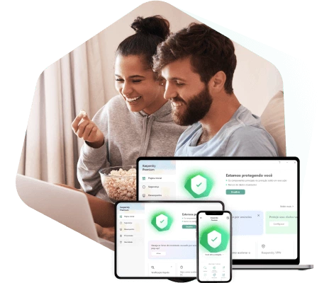 Proteção de segurança com o Kaspersky