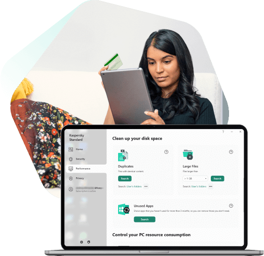 Clean up disk space with Kaspersky
