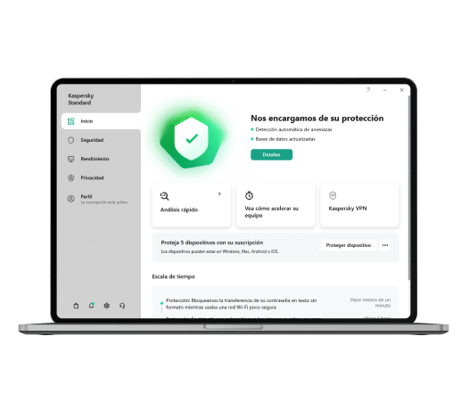Interfaz de Kaspersky Standard