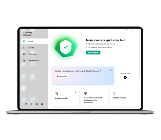 Protection antivirus avec la norme Kaspersky